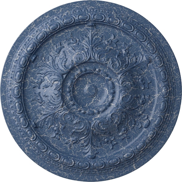 Ekena Millwork Oslo Ceiling Medallion (Fits Canopies up to 7 5/8"), 38 3/8"OD x 2 7/8"P, Americana Crackle CM38OSAMC - main